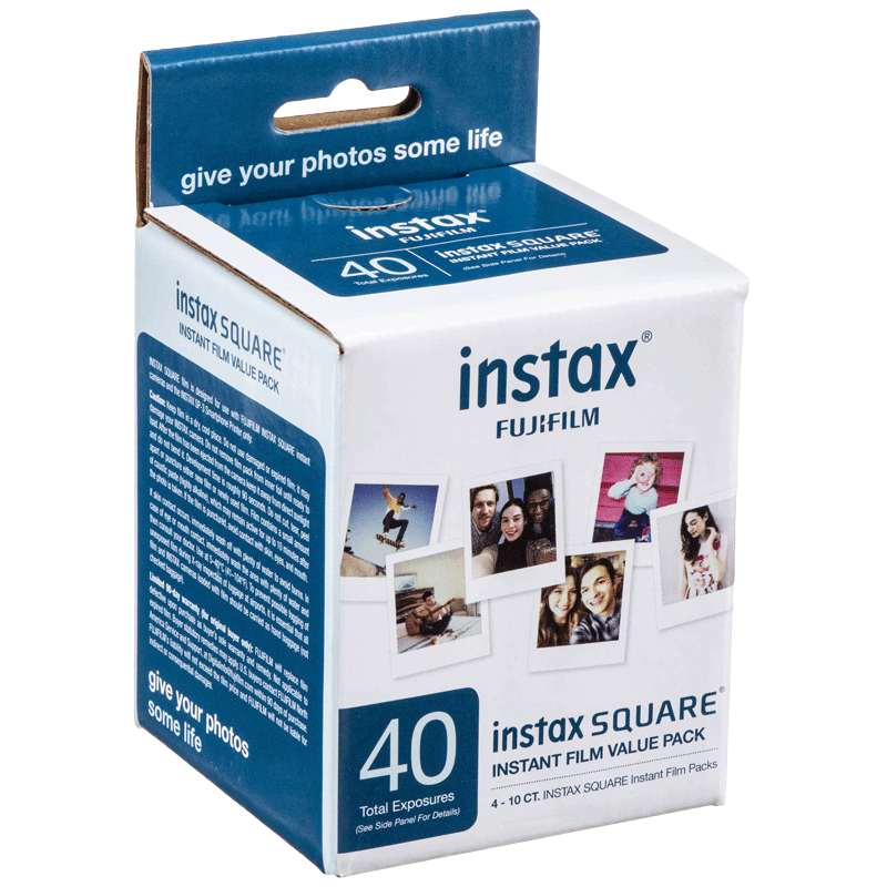 Buy fujifilm instax square film sheet 86 x 72 mm gloss paper 40